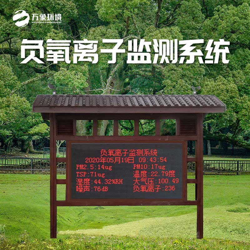 景觀木亭負氧離子監(jiān)測站體現(xiàn)智慧科技感知旅游